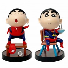 Crayon Shin-chan cos Spider Man Super man anime fi...