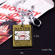 One Piece anime alloy key chain keychain