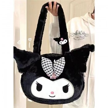 Sanrio Melody kitty Cinnamoroll Kuromi anime plush satchel shoulder bag