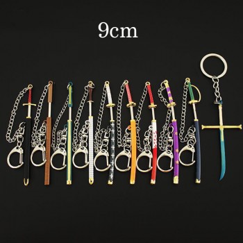 One Piece Roronoa Zoro Dracule Mihawk anime mini weapon knife alloy swords 9cm