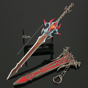Doula Continent anime cosplay weapons knife metal alloy swords 22cm
