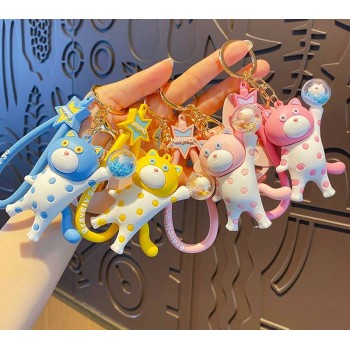 Cute cat figure doll key chains