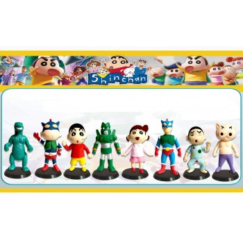 Crayon Shin-chan anime figures set(8pcs a set)(OPP bag)