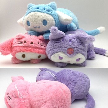 10inches Melody Cinnamoroll Kuromi anime plush dolls set(3pcs a set)