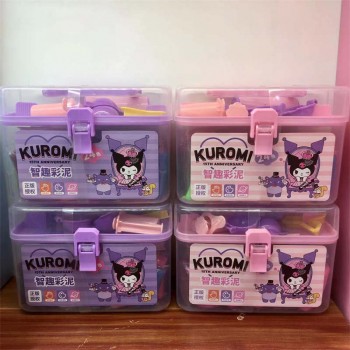 Sanrio Kuromi anime plasticine DIY modeling clay set(24pcs in a box)