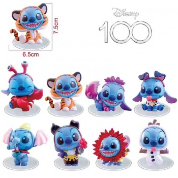 Stitch 100th anime figures set(8pcs a set)(OPP bag)