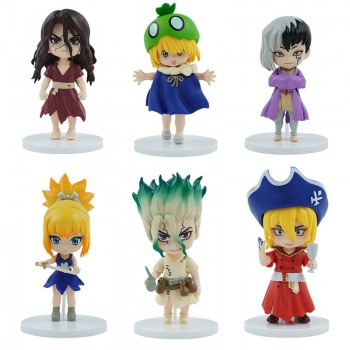 Dr.STONE anime figures set(6pcs a set)(OPP bag)