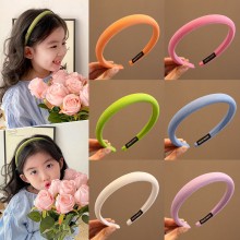 Fashion Solid Color Hair Bands Girls Vintage Elast...