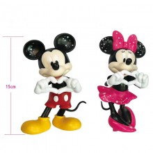 Mickey Minnie Mouse anime figures set(2pcs a set)(OPP bag)
