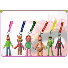 Sesame Street anime figure doll key chains set(6pcs a set)