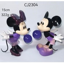 Mickey Minnie Mouse anime figures set(2pcs a set)(...