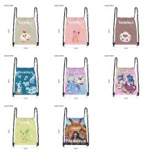 Palworld anime drawstring backpack bag