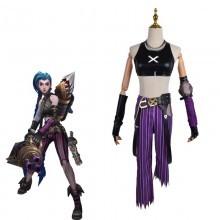 League of Legends Jinx cosplay clothes full set+ac...