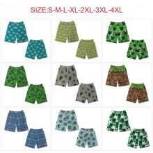 Minecraft game beach short pants summer thin trous...