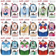 Sailor Moon anime nylon backpack bag shoulder penc...