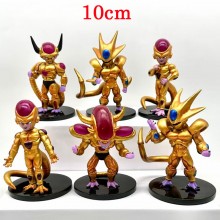 Dragon Ball Frieza Freezer golden anime figures set(6pcs a set)