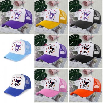 Kuromi anime mesh baseball caps sun hat