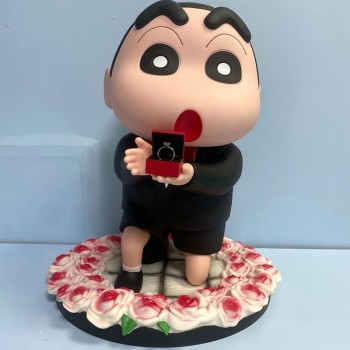 Crayon Shin-chan marriage proposal 1:1 anime figure