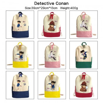 Detective Conan anime canvas backpack bag