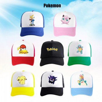Pokemon anime mesh baseball caps sun hat