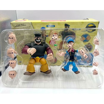 Popeye the Sailor Popeye Bluto anime action figures set