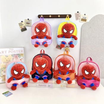 Spider-Man Batman anime plush backpack bag