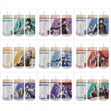 Honkai Star Rail game frosted glass cups 350ml/450ml