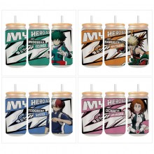My Hero Academia anime frosted glass cups 350ml/450ml