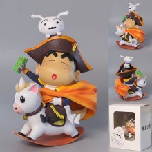 Crayon Shin-chan cos Napoleon rocking horse anime figure