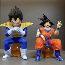 Dragon Ball Son Goku Vegeta sitting ball anime fig...