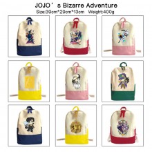 JoJo's Bizarre Adventure anime canvas backpack bag
