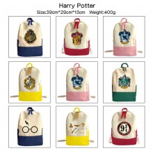 Harry Potter canvas backpack bag