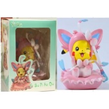 Pokemon Pikachu cos Sylveon anime figure