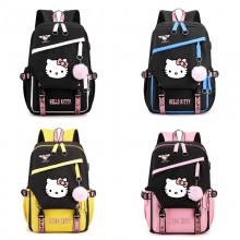 Hello kitty anime USB backpack bags