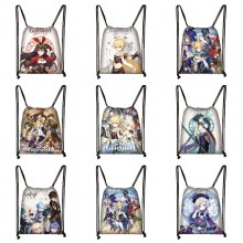 Genshin Impact game drawstring bags backpack