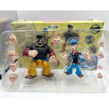 Popeye the Sailor Popeye Bluto anime action figures set