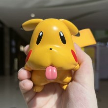 Pokemon Pikachu wry face grimace anime figure