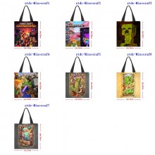 Minecraft game shopping bag handbag