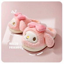 Sanrio Melody kitty Cinnamoroll Kuromi anime plush shoes slippers