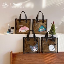 Sanrio Melody kitty Cinnamoroll Kuromi anime waterproof cosmetic satchel shoulder bag handbag