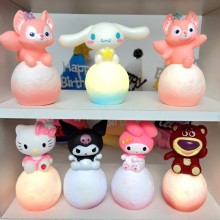 Sanrio Melody kitty Cinnamoroll Kuromi cake ornaments figure(can lightable)