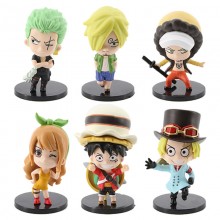 One piece anime figures set(6pcs a set)