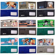 One Piece anime PVC silicone wallet