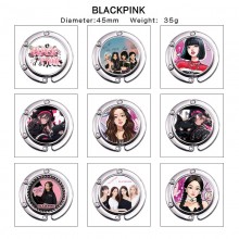 Black Pink star alloy portable bag hanger hook holder