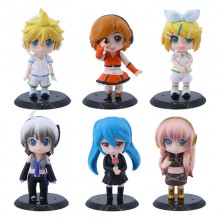Hatsune Miku anime figures set(6pcs a set)(OPP bag)