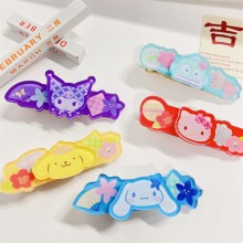 Sanrio Melody kitty Cinnamoroll Kuromi Pochacco acrylic anime hairpin bobby pin