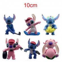 Stitch anime figures set(6pcs a set)(OPP bag)