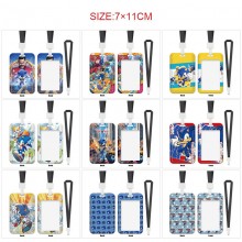 Sonic the Hedgehog ID cards holders cases lanyard ...