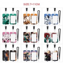My Hero Academia ID cards holders cases lanyard ke...