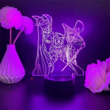 Hazbin Hotel anime 3D 7 Color Lamp Touch Lampe Nig...